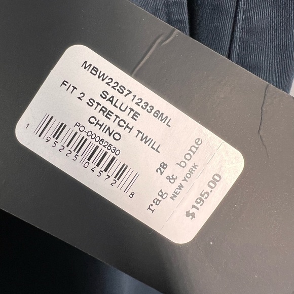 NWT Rag & Bone Fit 2 Stretch Twill Chinos - Picture 8 of 16